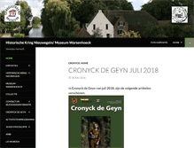 Tablet Screenshot of museumwarsenhoeck.nl